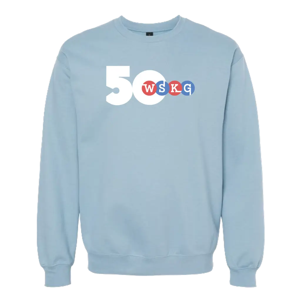 [SF000-S-Stone Blue] WSKG 50 Crewneck! (S, Light Blue)